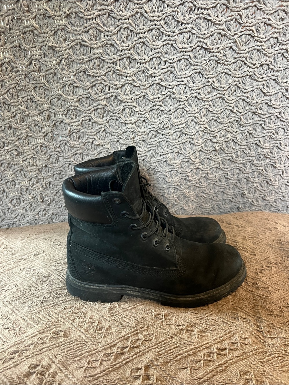 Timberland Black Lace-Up Women's Boots